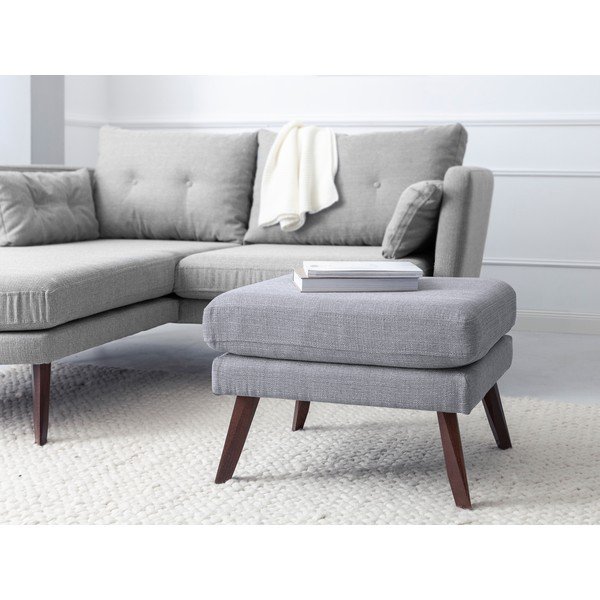 Светлосива табуретка Елена - Mazzini Sofas-image-4