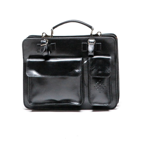 Kožená kabelka Isabella Rhea 305, černá