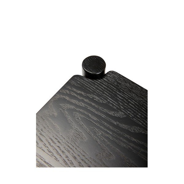 Маса за сервиране на колелца от масивен дъб 40x40 cm Norm – Hübsch-image-4