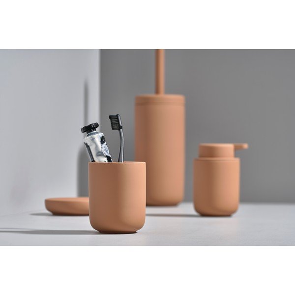 Кехлибаренокафяв керамичен дозатор за течен сапун Кехлибар, 250 ml Ume - Zone-image-1