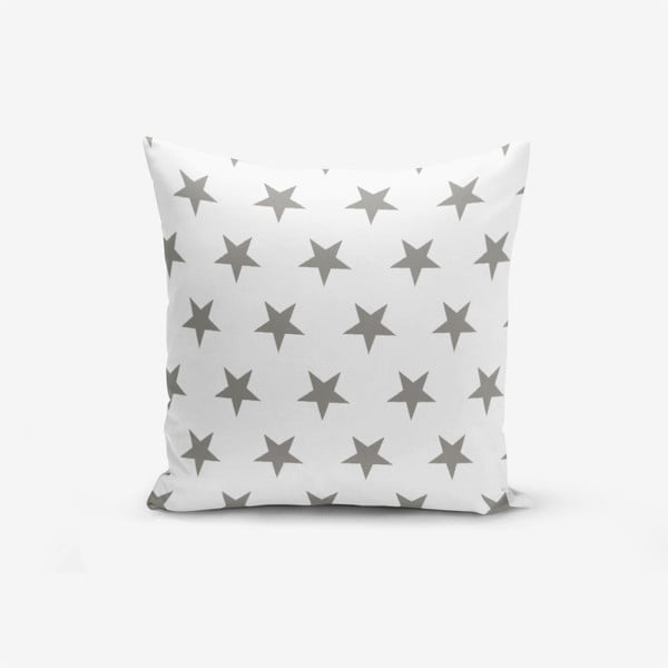 Калъфка за възглавница с памук Сива звезда, 45 x 45 cm - Minimalist Cushion Covers