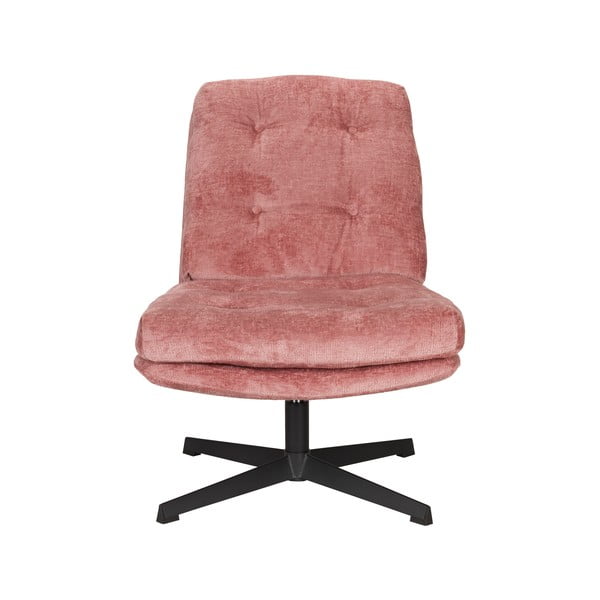 Розово въртящо се кресло Kai – White Label-image-1