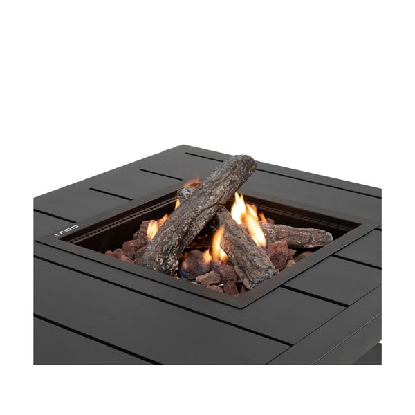 Черна градинска маса с камина , 120 x 80 cm Cosiflow - COSI-image-1