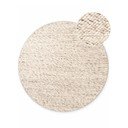 Бежов/в естествен цвят ръчно изработен вълнен кръгъл килим ø 200 cm Lyon Beans – Elle Decoration