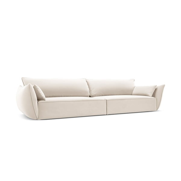 Бежов кадифен диван 248 cm Vanda – Mazzini Sofas-image-2
