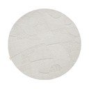 Светлосив вълнен кръгъл килим ø 200 cm Morphic Botanica – Agnella