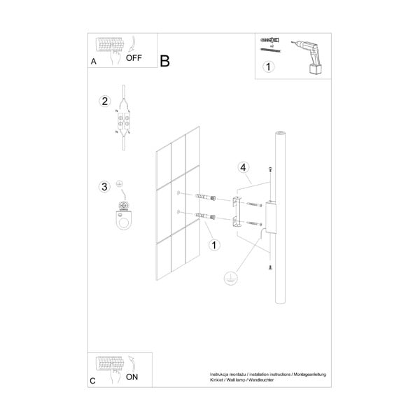 Стенна лампа в тухлен цвят Fideus – Sollux-image-4