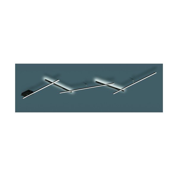 Матово черно LED затъмняващо се осветително тяло за таван 50x245 cm Indira – Trio-image-3