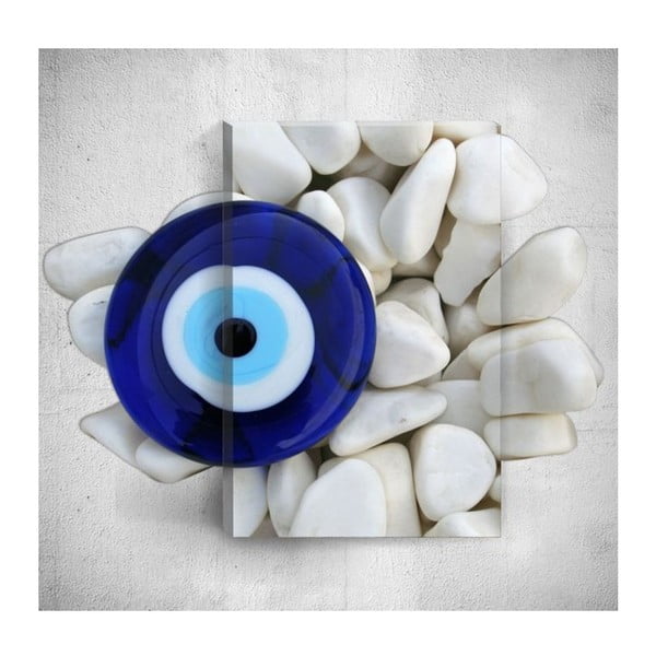 Nástěnný 3D obraz Mosticx Pebble Eye, 40 x 60 cm