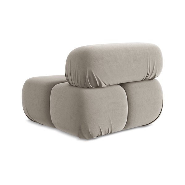 Бежов кадифен модул за диван Lokua – Makamii-image-3