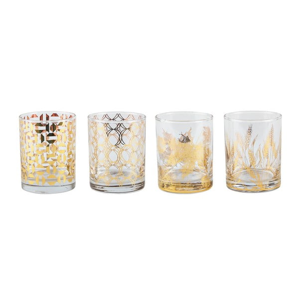 Комплект от 4 отпечатани чаши , 350 ml - Villa Collection
