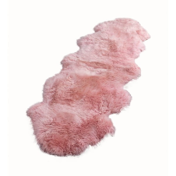 Розова овча кожа Двойна, 60 x 240 cm - Native Natural