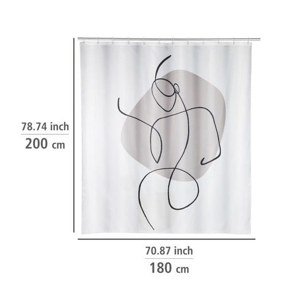 Завеса за душ 180x200 cm Ladyline - Wenko-image-1