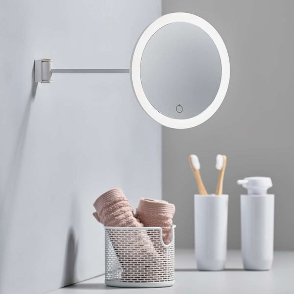 Сиво стенно огледало Eve, ø 17,5 cm - Zone-image-1