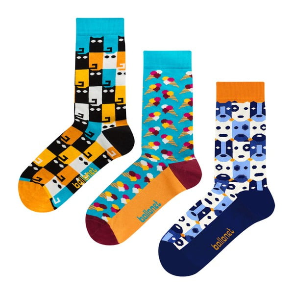 Подаръчен комплект чорапи с животни, размер 36-40 - Ballonet Socks