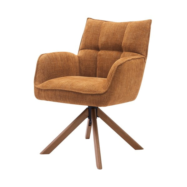 Оранжеви тапицирани трапезни столове в комплект 2 бр. Marilla – Unique Furniture