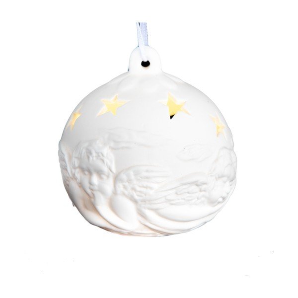 Porcelánová závěsná ozdoba s LED světlem Dakls