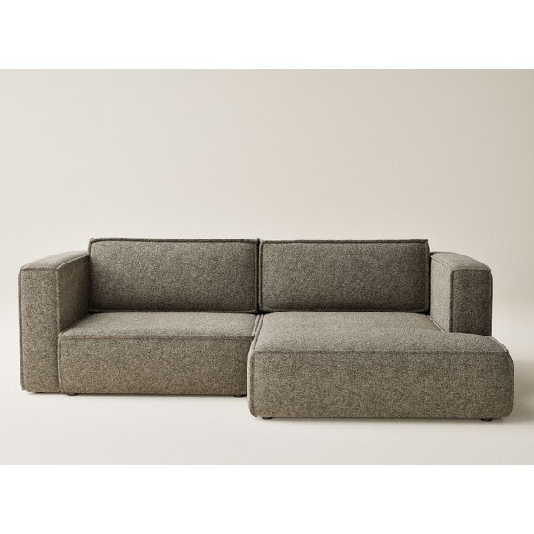 Кафяв шенилов сгъваем/с място за съхранение ъглов диван (десен ъгъл) Velto – Maison de Rêve-image-2