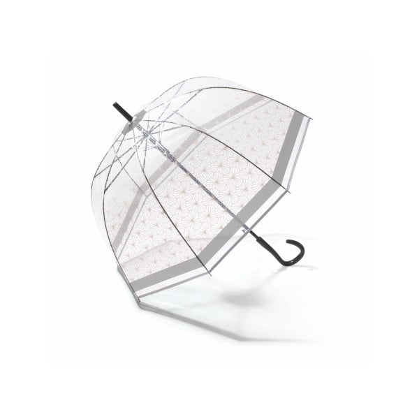 Чадър Birdcage Symetric Transparent Bare със сиви детайли, ⌀ 85 cm - Ambiance
