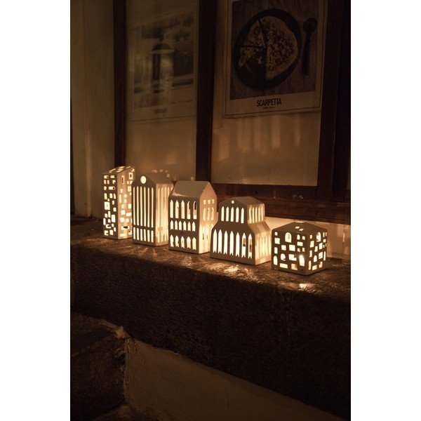 Бял керамичен свещник Urbania Lighthouse Pantheon - Kähler Design-image-3