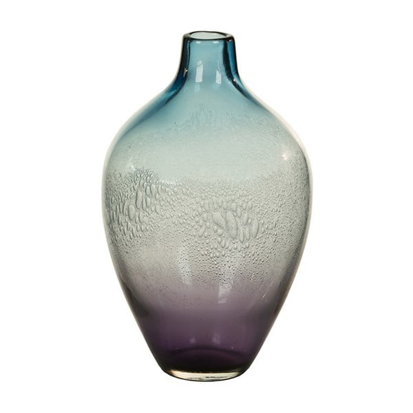 Modrá křišťálová dekorativní váza Santiago Pons Ryde, Ø 17 cm