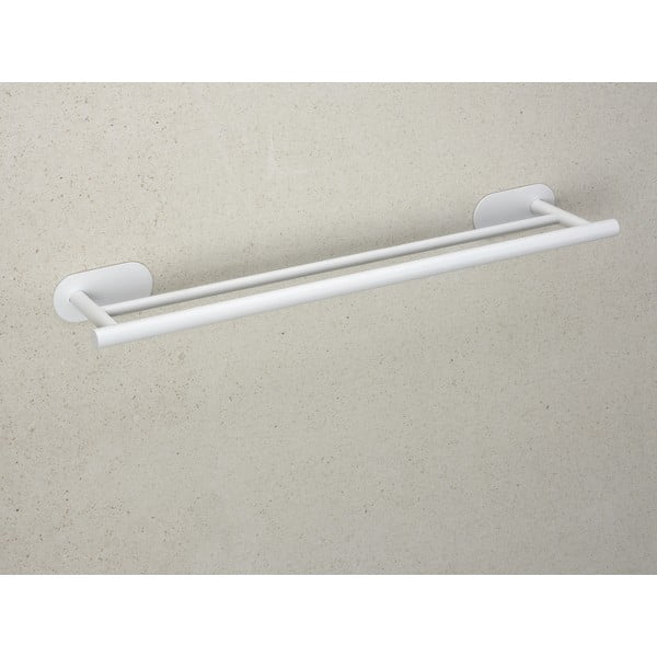 Бяла самозалепваща поставка за кърпи от неръждаема стомана Orea Duo – Wenko-image-2