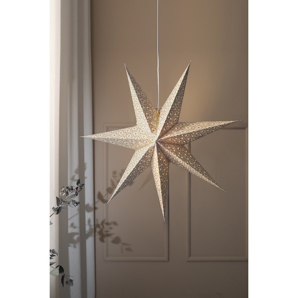 Бяла висяща коледна светлинна украса Baroque – Markslöjd-image-1