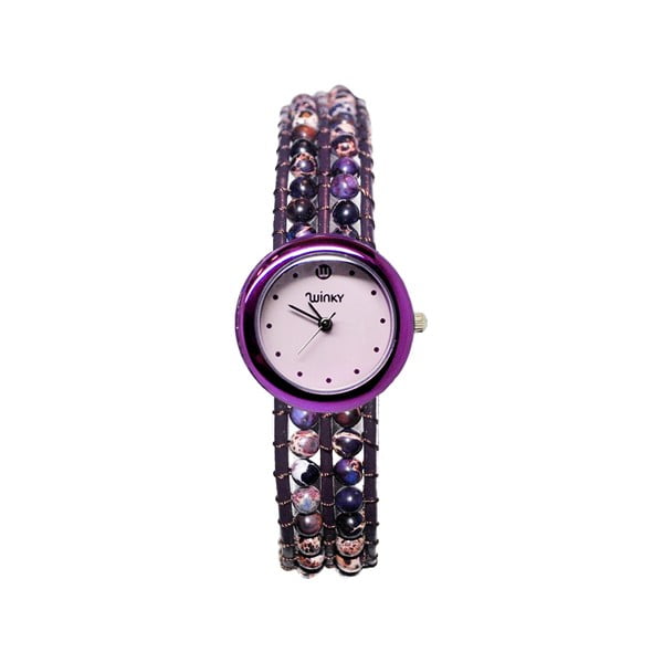 Korálkové hodinky Classic, Purple Haze