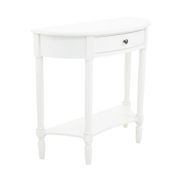 Бяла конзолна маса от масивен бор 32x93 cm Heritage – Premier Housewares