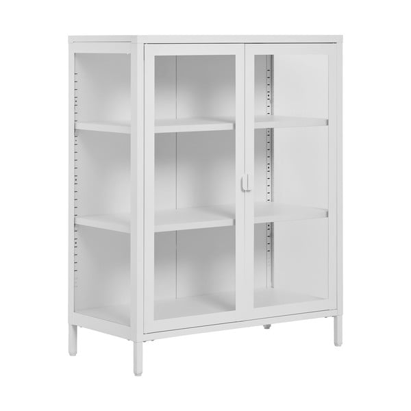 Бяла метална витрина 80x101 cm Brisbane – House Nordic-image-1