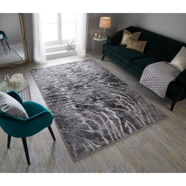Сив килим , 200 x 290 cm Lyra - Flair Rugs-image-4