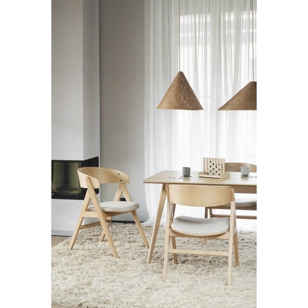 Трапезни столове в комплект от 2 броя в естествен цвят Waterton - Rowico-image-2