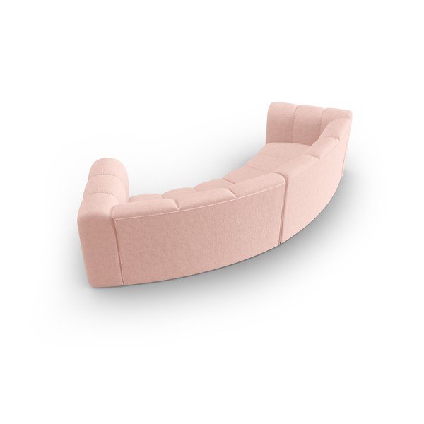 Розов диван 322 cm Lupine - Micadoni Home-image-3