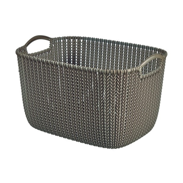 Кафява кошница за съхранение голяма Knit - Curver