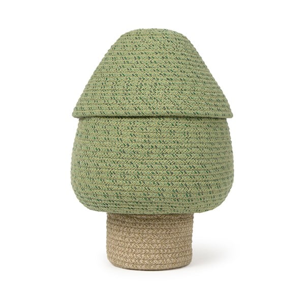 Зелена текстилна детска кошница за играчки ø 25x36 cm Big Tree – Lorena Canals