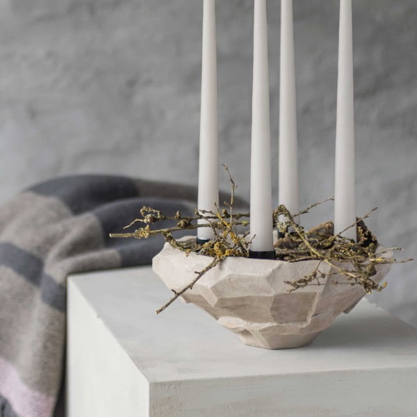 Каменен свещник Art Piece Nuki - Mette Ditmer Denmark-image-3