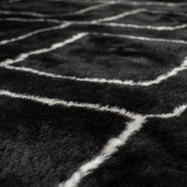 Черен килим подходящ за пране 160x230 cm Imran – Flair Rugs-image-3