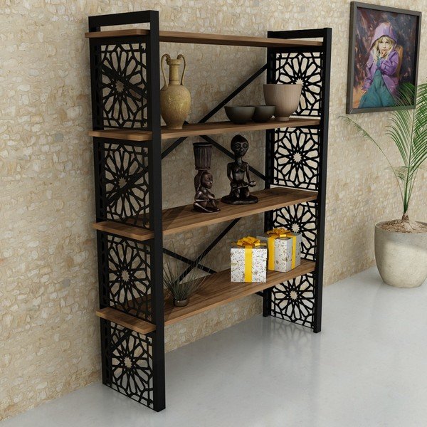 Рафт от орехово дърво Sultan - Furny Home-image-3