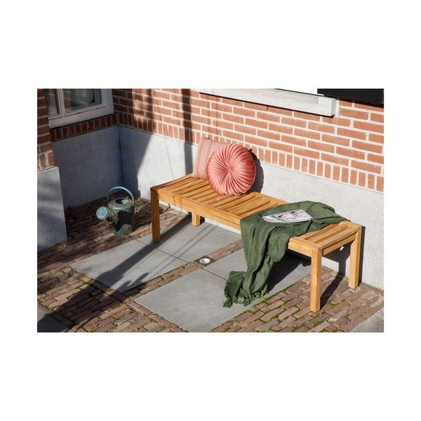 Градинска пейка от масивно дърво в естествен цвят Comfort – Exotan-image-1