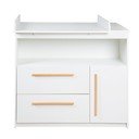 Бял нисък детски скрин 107x98 cm Lilo – Roba