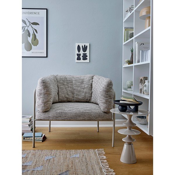 Сиво-бежово кресло Karel – Bloomingville-image-1