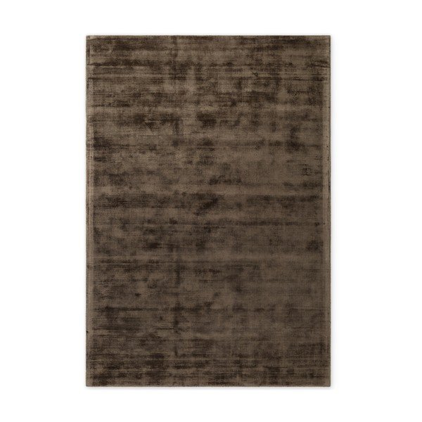 Кафяв ръчно изработен килим от вискоза 80x150 cm Noemi – Vikosa