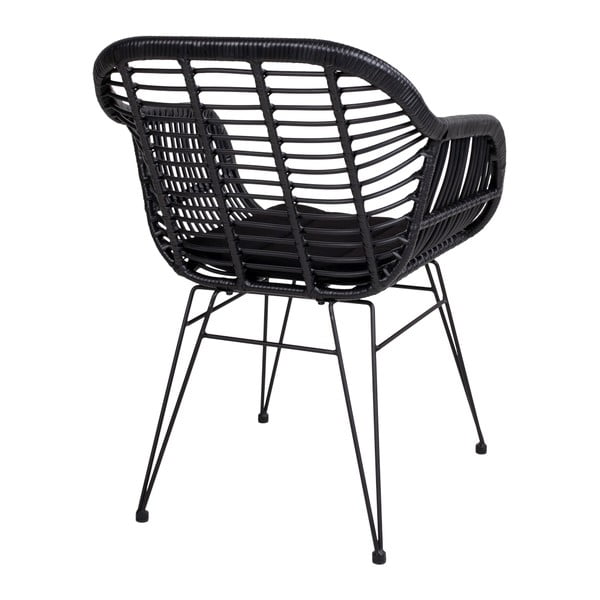 Комплект от 2 фотьойла от ратан за открито с възглавница Trieste - House Nordic-image-2