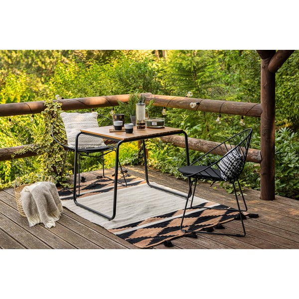 Комплект от 2 черни градински стола Coco - Bonami Selection-image-1