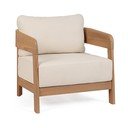 Градински стол от масивно дърво в естествен цвят Pablo – Bizzotto