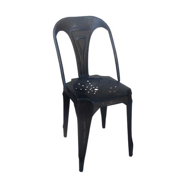 Černá kovová židle Antic Line Chaise