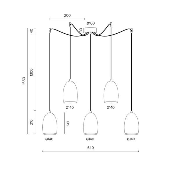 Петраменна висяща лампа в златисто UME , ⌀ 14 cm Ume - Sotto Luce-image-2