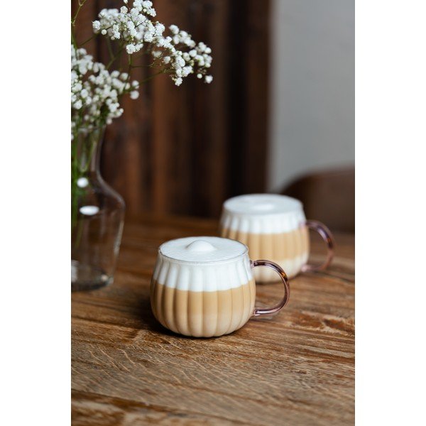 Чаши за капучино в комплект от 2 бр. 350 ml Tulip – Vialli Design-image-1