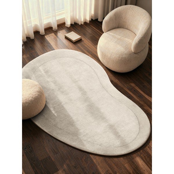 Кремав ръчно изработен килим със смес от вълна 125x200 cm Kari Organic – Villeroy&Boch-image-1