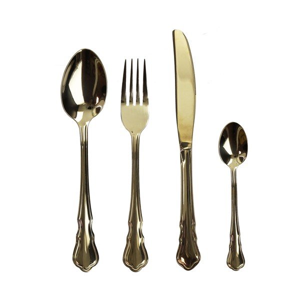 Прибори за хранене от неръждаема стомана 16 бр. в златист цвят Posate Imperial - Brandani